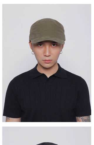 solid flat-top cap