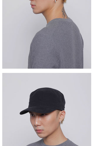 solid flat-top cap