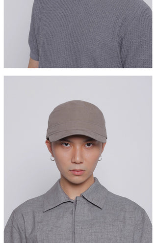 solid flat-top cap