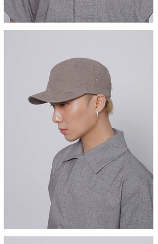 solid flat-top cap