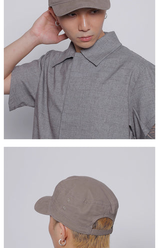 solid flat-top cap