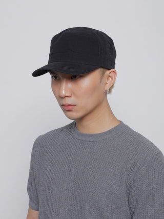 solid flat-top cap