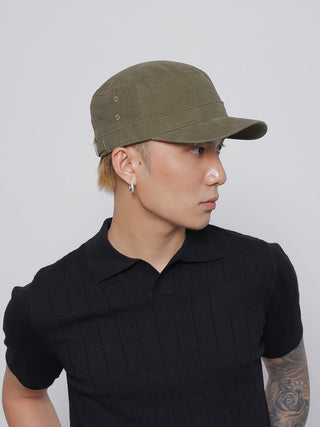 solid flat-top cap