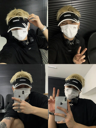 letter visor cap