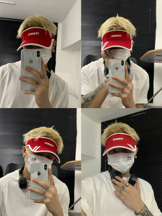 letter visor cap