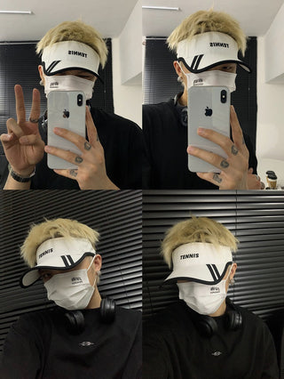 letter visor cap