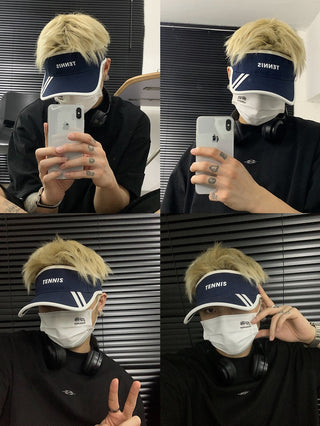 letter visor cap