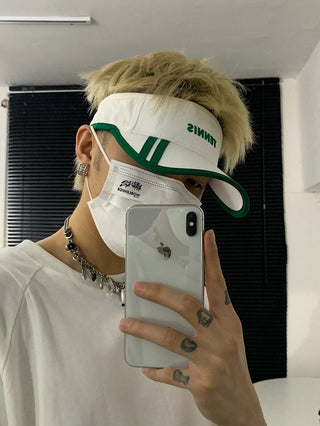 letter visor cap