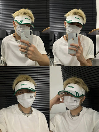 letter visor cap