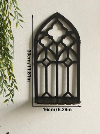 Gothic Wooden Arch Shelf