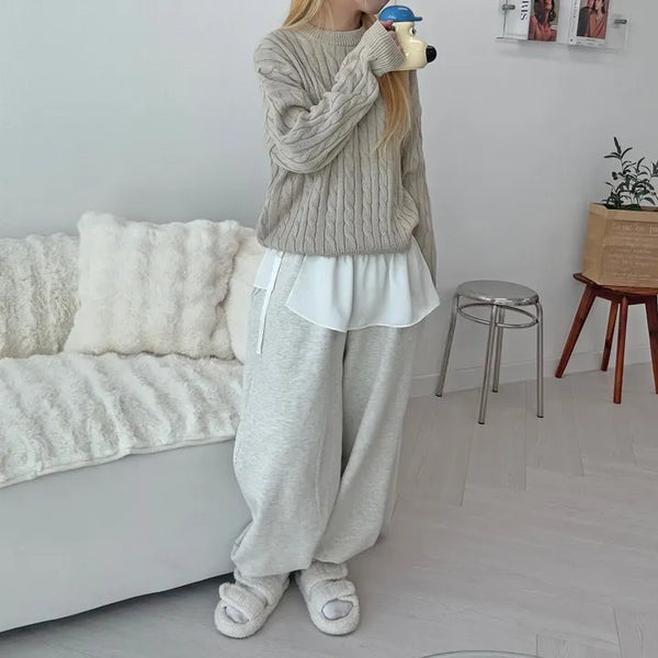 Tory Cotton Elastic Waist Jogger Pants