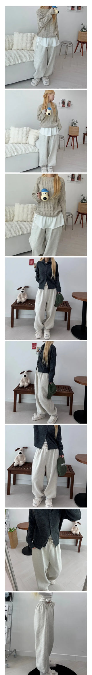 Tory Cotton Elastic Waist Jogger Pants