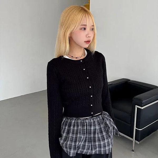 Nermi Cable Knit Cardigan