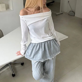 Lua Wrap Lace Skirt Pants