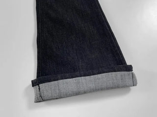 Janlu black denim bootcut pants
