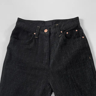 Janlu black denim bootcut pants