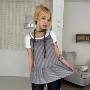 Coren Striped Mini Dress