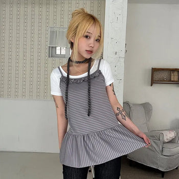 Coren Striped Mini Dress