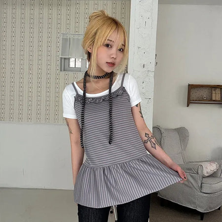 Coren Striped Mini Dress