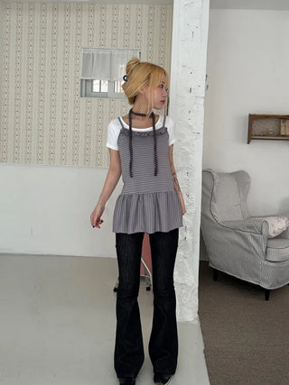 Coren Striped Mini Dress