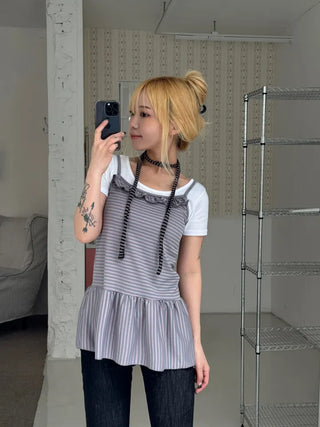 Coren Striped Mini Dress