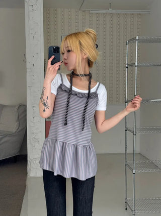 Coren Striped Mini Dress