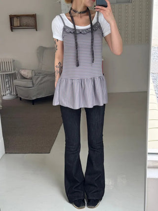 Coren Striped Mini Dress