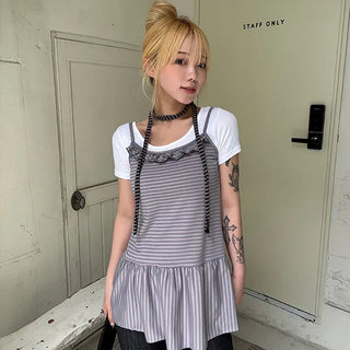 Coren Striped Mini Dress