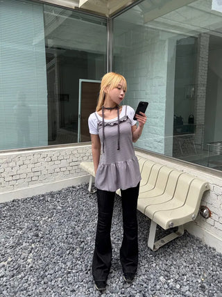 Coren Striped Mini Dress