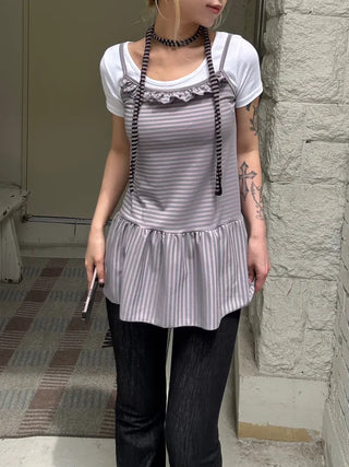 Coren Striped Mini Dress