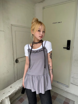 Coren Striped Mini Dress