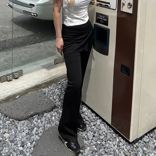 Lena Wrap Skirt Bootcut Pants