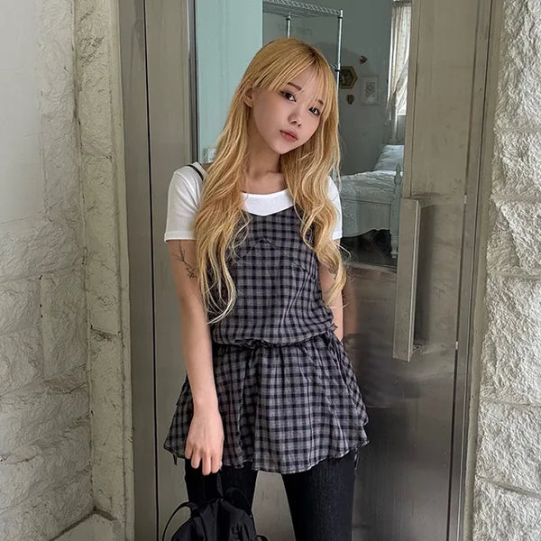 Rookie Tartan Check Bustier