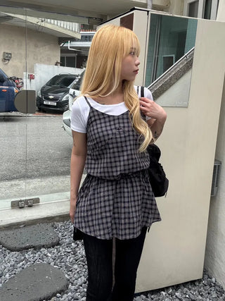 Rookie Tartan Check Bustier