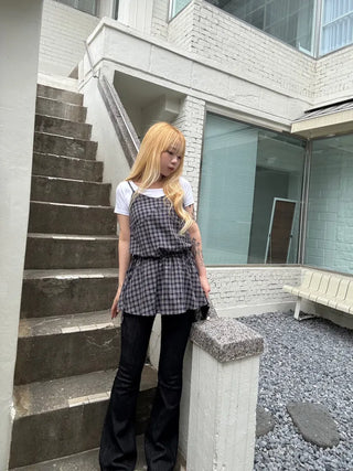 Rookie Tartan Check Bustier