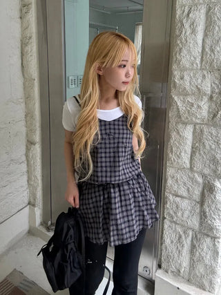 Rookie Tartan Check Bustier