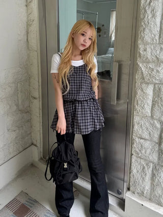 Rookie Tartan Check Bustier