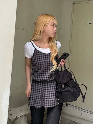 Rookie Tartan Check Bustier
