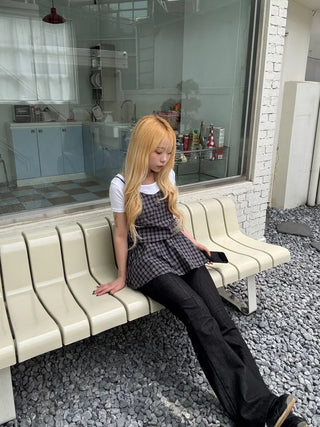 Rookie Tartan Check Bustier