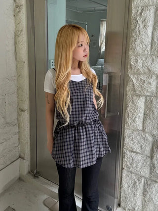 Rookie Tartan Check Bustier