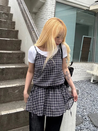 Rookie Tartan Check Bustier