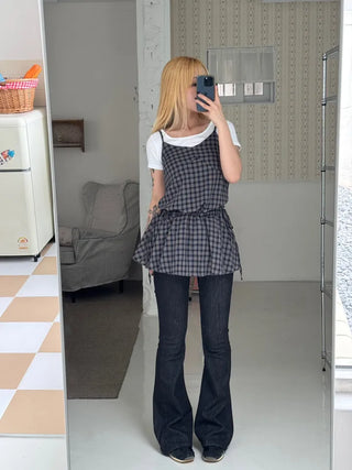 Rookie Tartan Check Bustier