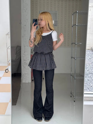 Rookie Tartan Check Bustier