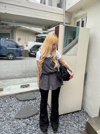 Rookie Tartan Check Bustier