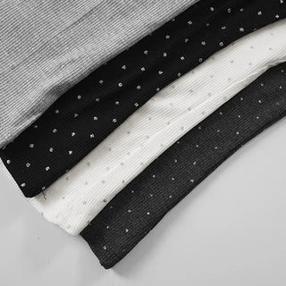 Lavigne Pendant Dot Scarf Off-Shoulder T-Shirt