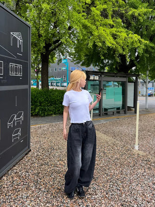 Woomin Side Hem Snap Mega Wide Pants