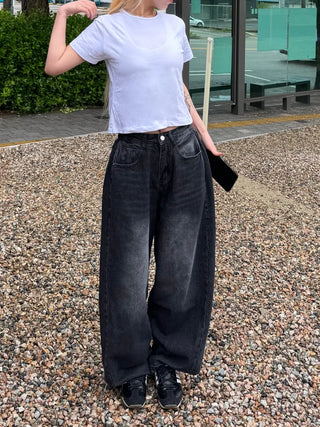 Woomin Side Hem Snap Mega Wide Pants