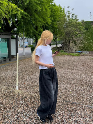 Woomin Side Hem Snap Mega Wide Pants