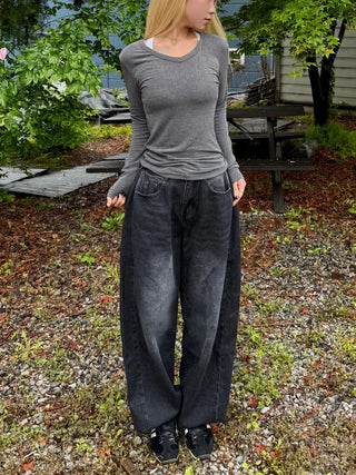 Woomin Side Hem Snap Mega Wide Pants