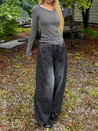 Woomin Side Hem Snap Mega Wide Pants